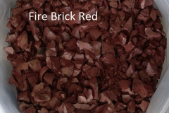 fire brick red rubber chippings