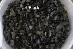 jet black rubber chippings