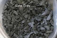 slate grey rubber chippings